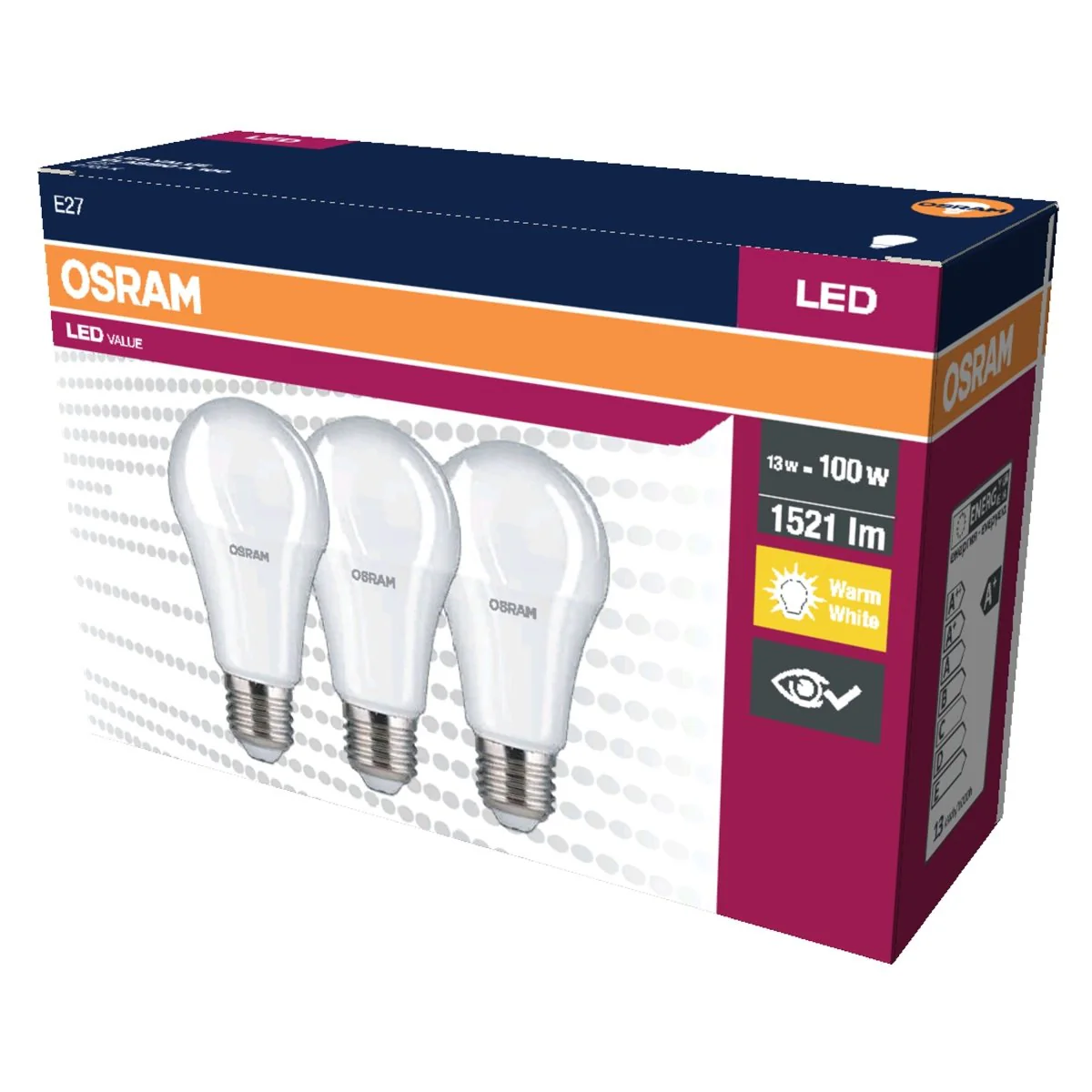 Żarówka LED OSRAM LED VALUE CLAS A 100  13 W/2700 K E27 ciepła - Image 2