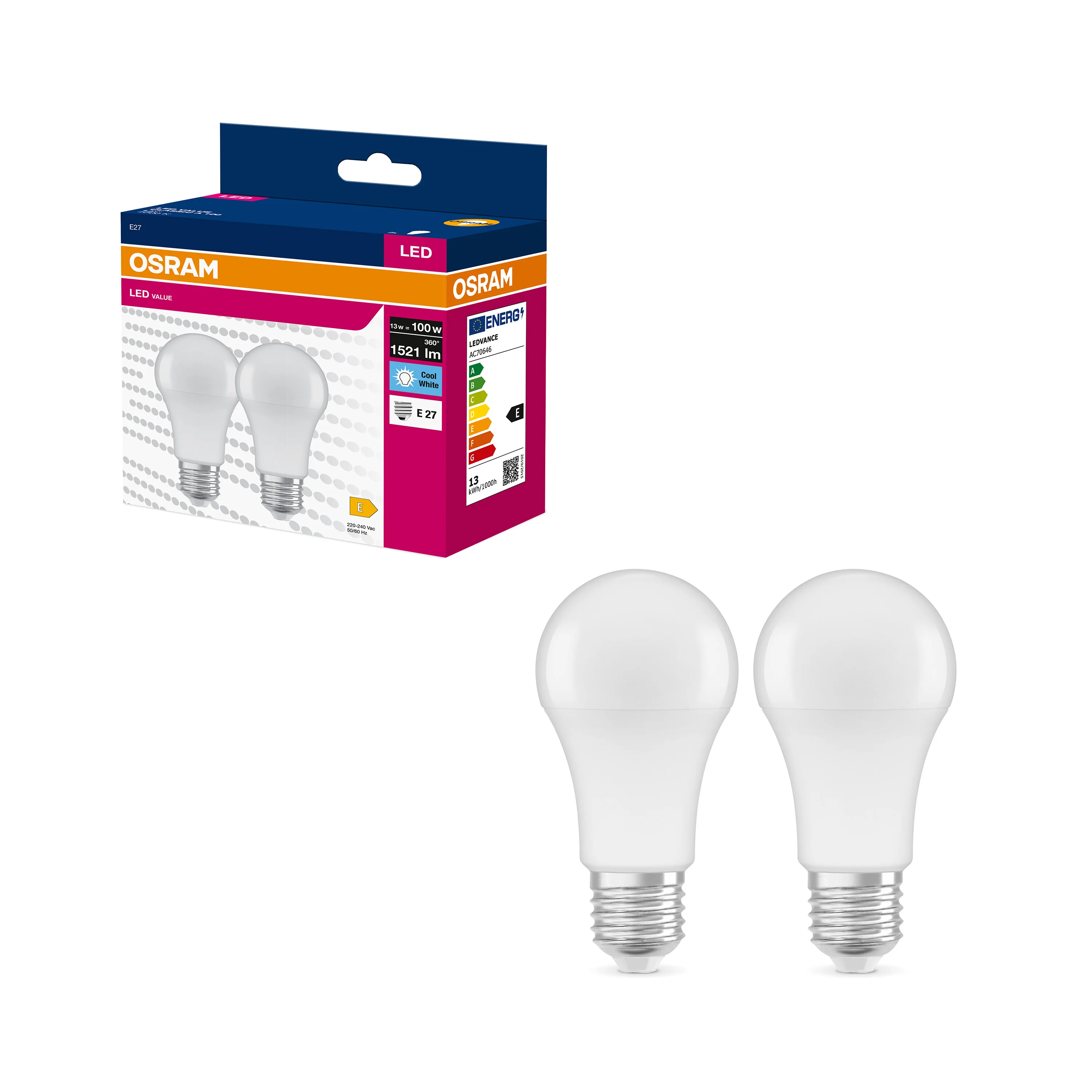 Żarówka LED OSRAM LED VALUE CLAS A 100  13 W/4000 K E27 - Image 4