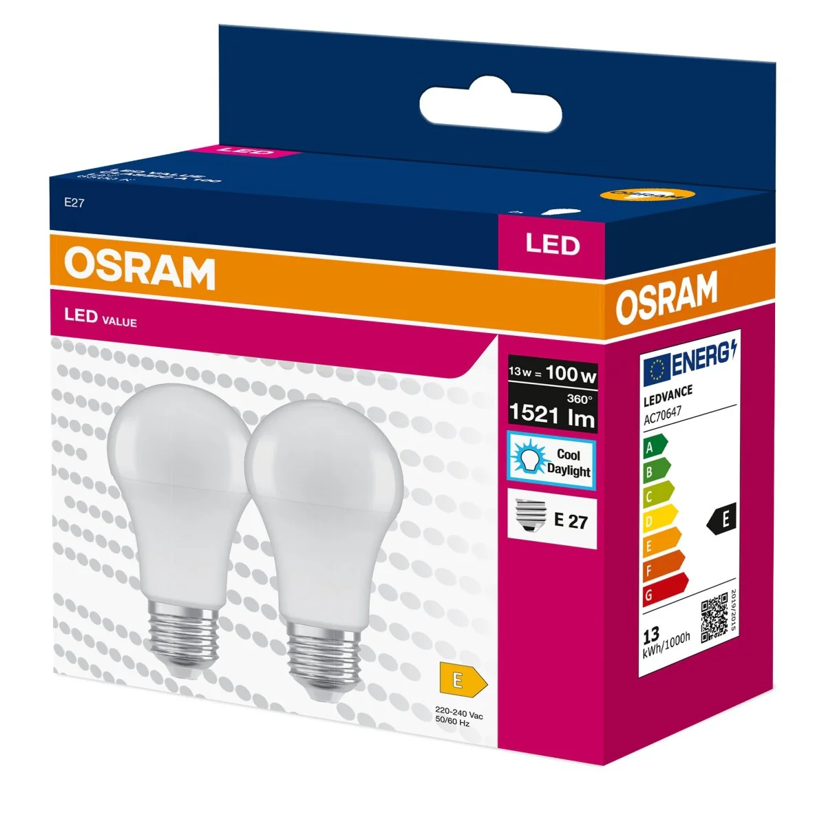 Żarówka LED OSRAM LED VALUE CLAS A 100  13 W/6500 K E27 - Image 2