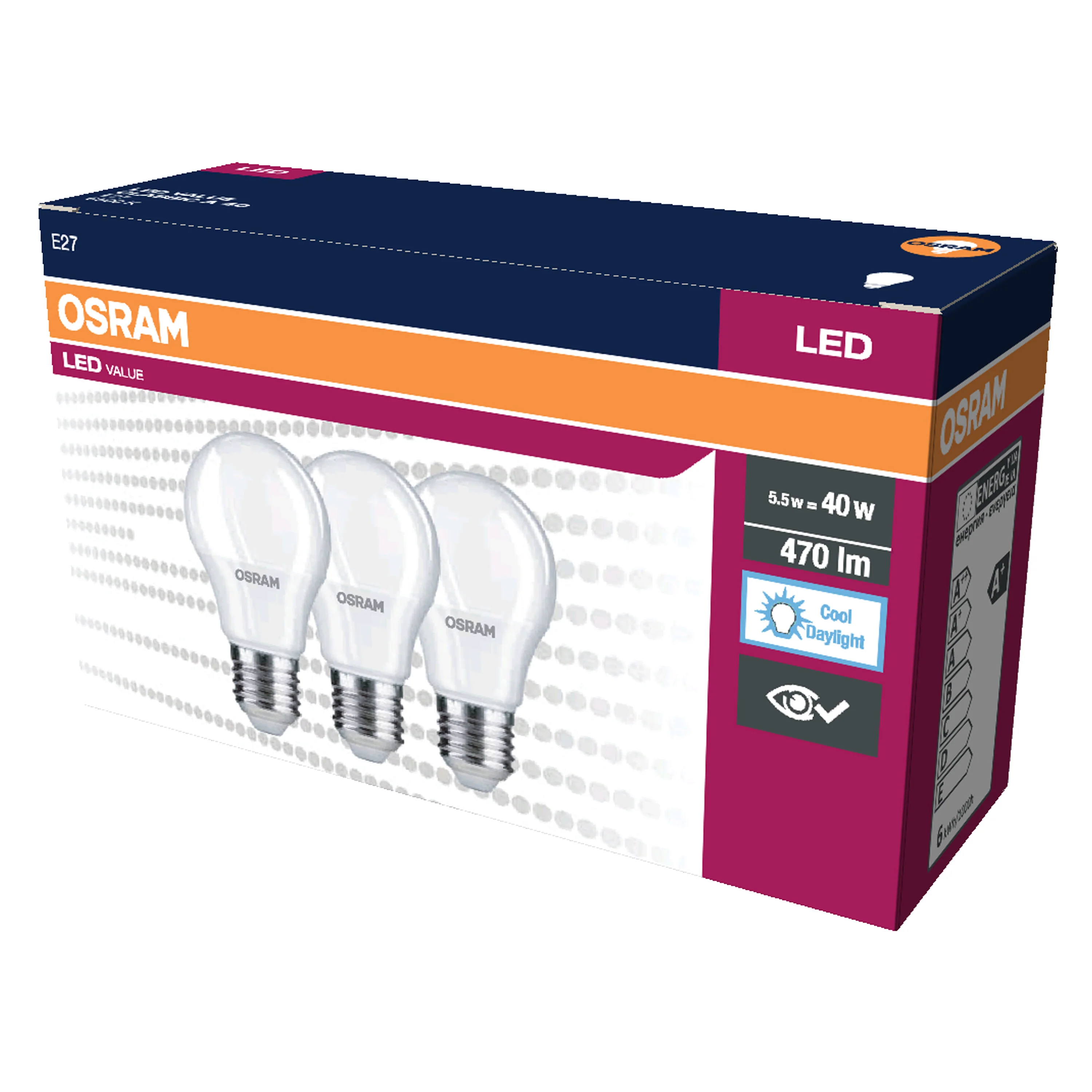 Żarówka LED OSRAM LED VALUE CLAS A 40 GEN4 4.9 W/6500 K E27 zimna - Image 5