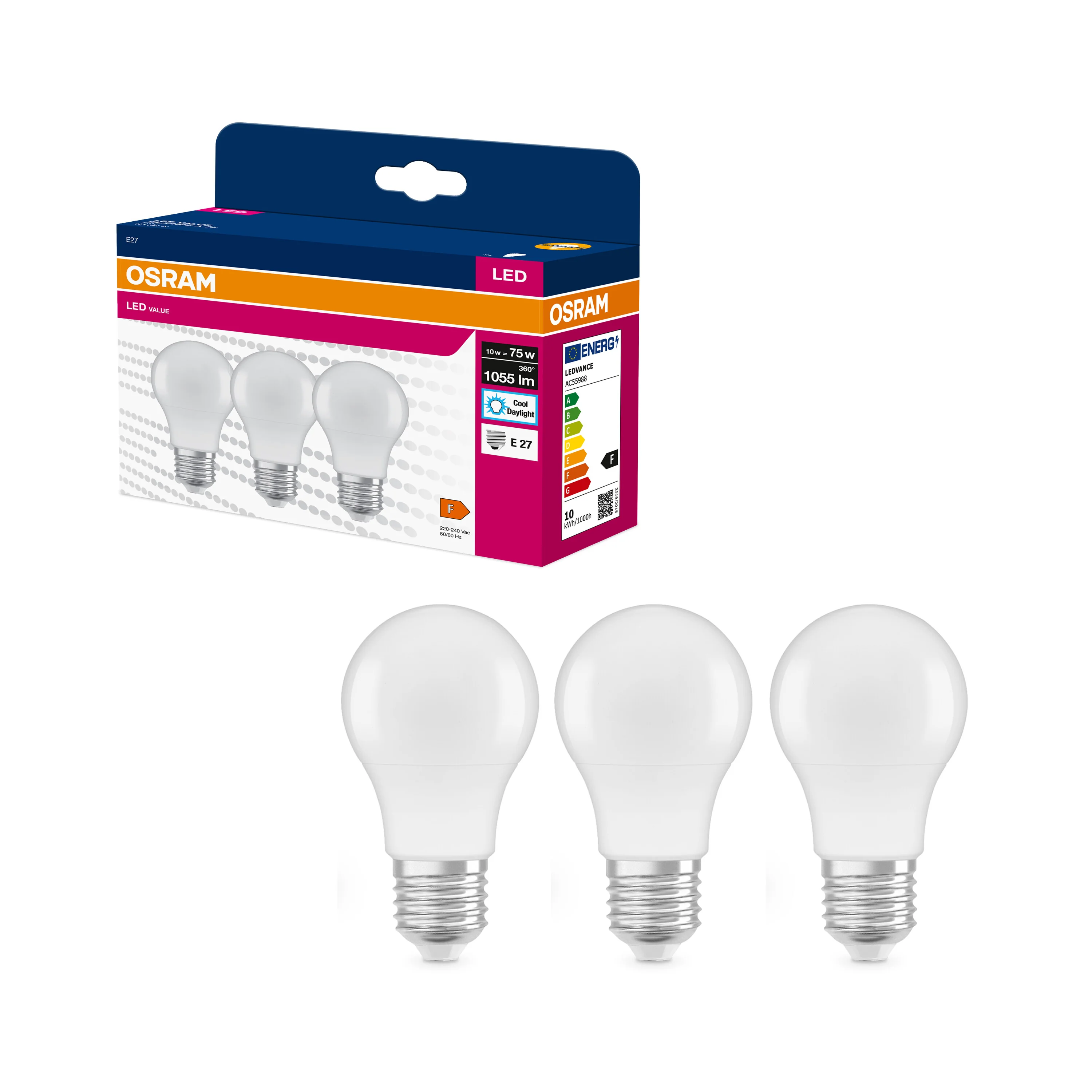 Żarówka LED OSRAM LED VALUE CLAS A 75  10 W/6500 K E27 zmina - Image 4