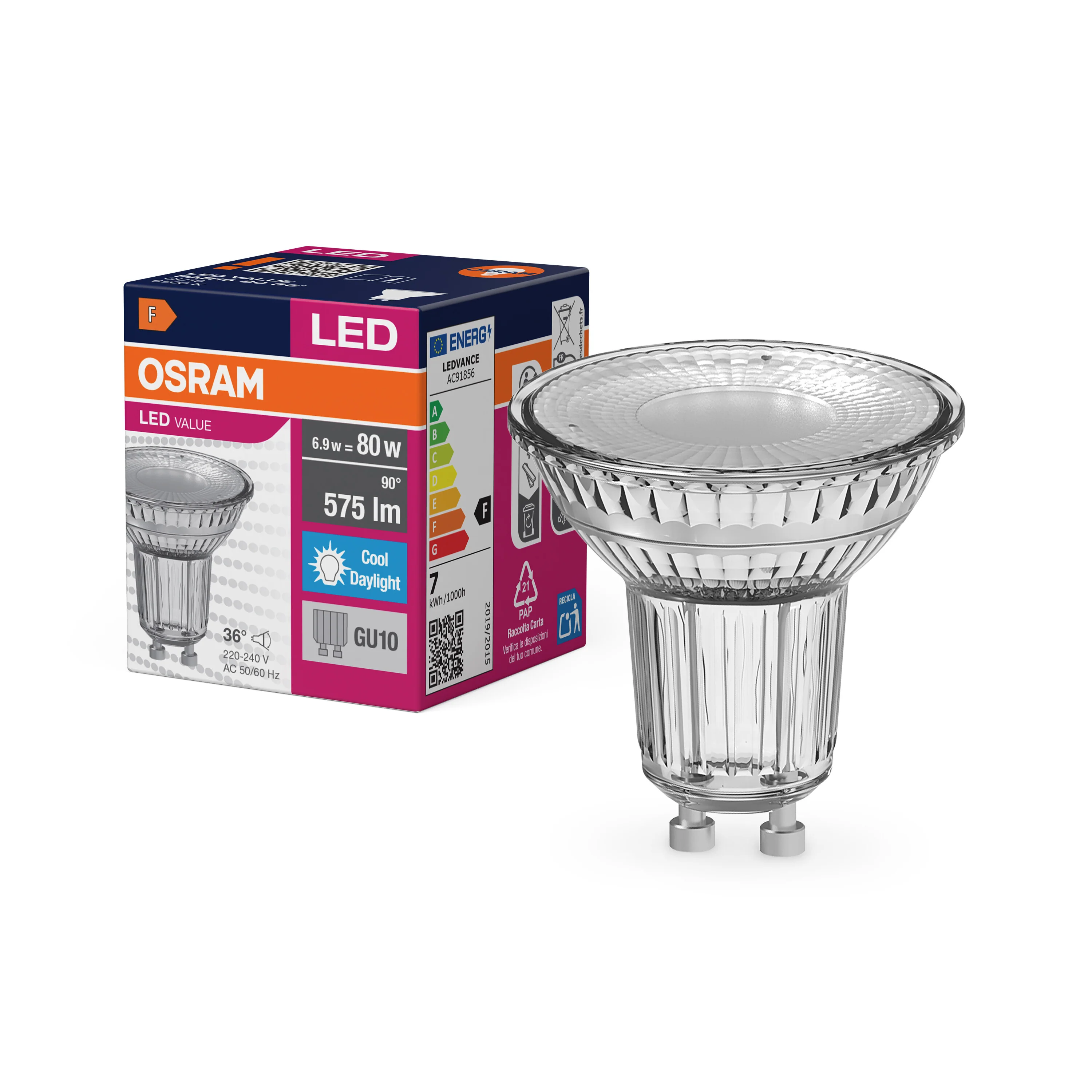 Żarówka LED OSRAM LED Value PAR16 80 36° 6.9W 865 GU10 - Image 4