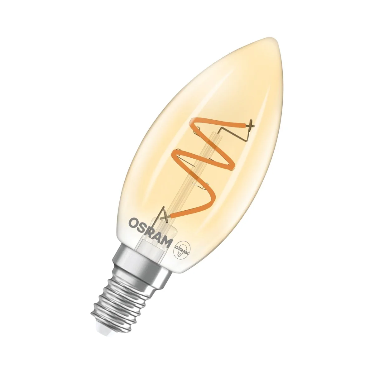 Żarówka LED OSRAM Vintage 1906 Classic B 28 Spiral Filament DIM 3.5W 922 Gold E14 - Image 3