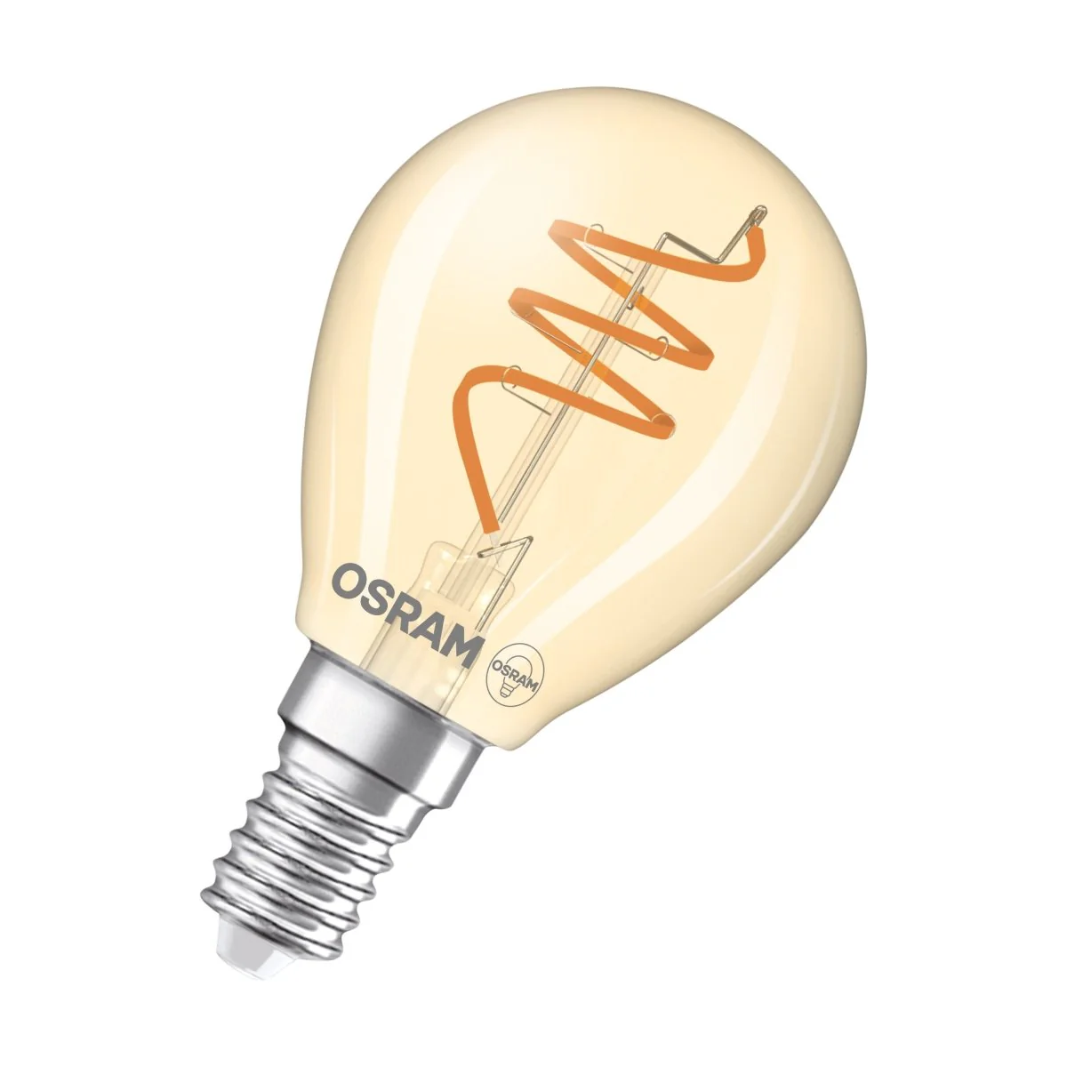 Żarówka LED OSRAM Vintage 1906 Classic P 40 Spiral Filament 4.9W 922 Gold E14 - Image 3