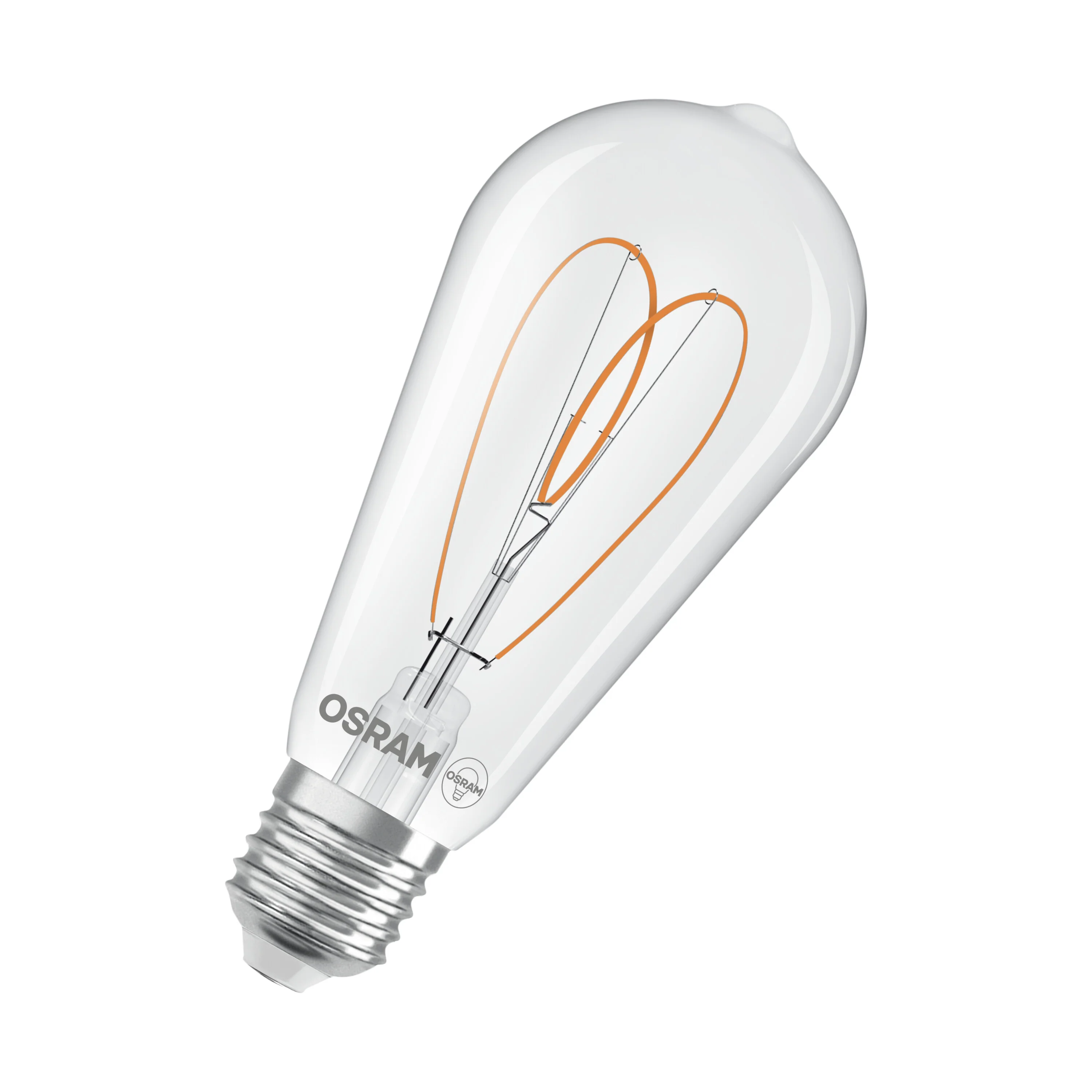 Żarówka LED OSRAM Vintage 1906 Edison 60 Heart Filament DIM 7.2W 927 Clear E27 - Image 7