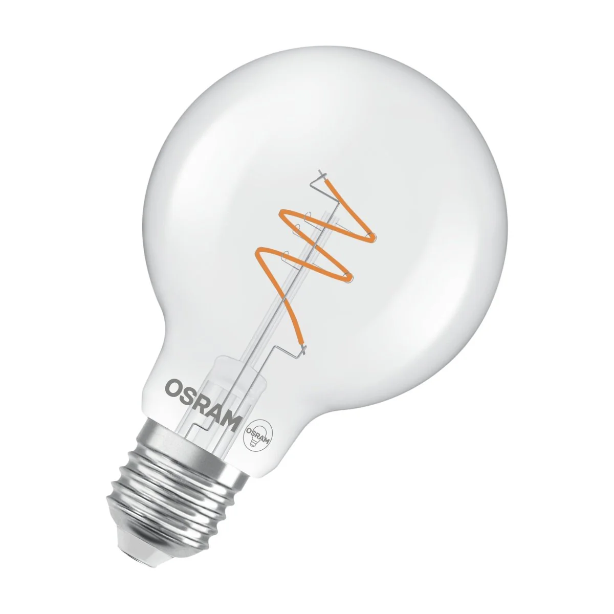Żarówka LED OSRAM Vintage 1906 Globe 80 40 Spiral Filament DIM 4.6W 927 Clear E27 - Image 3