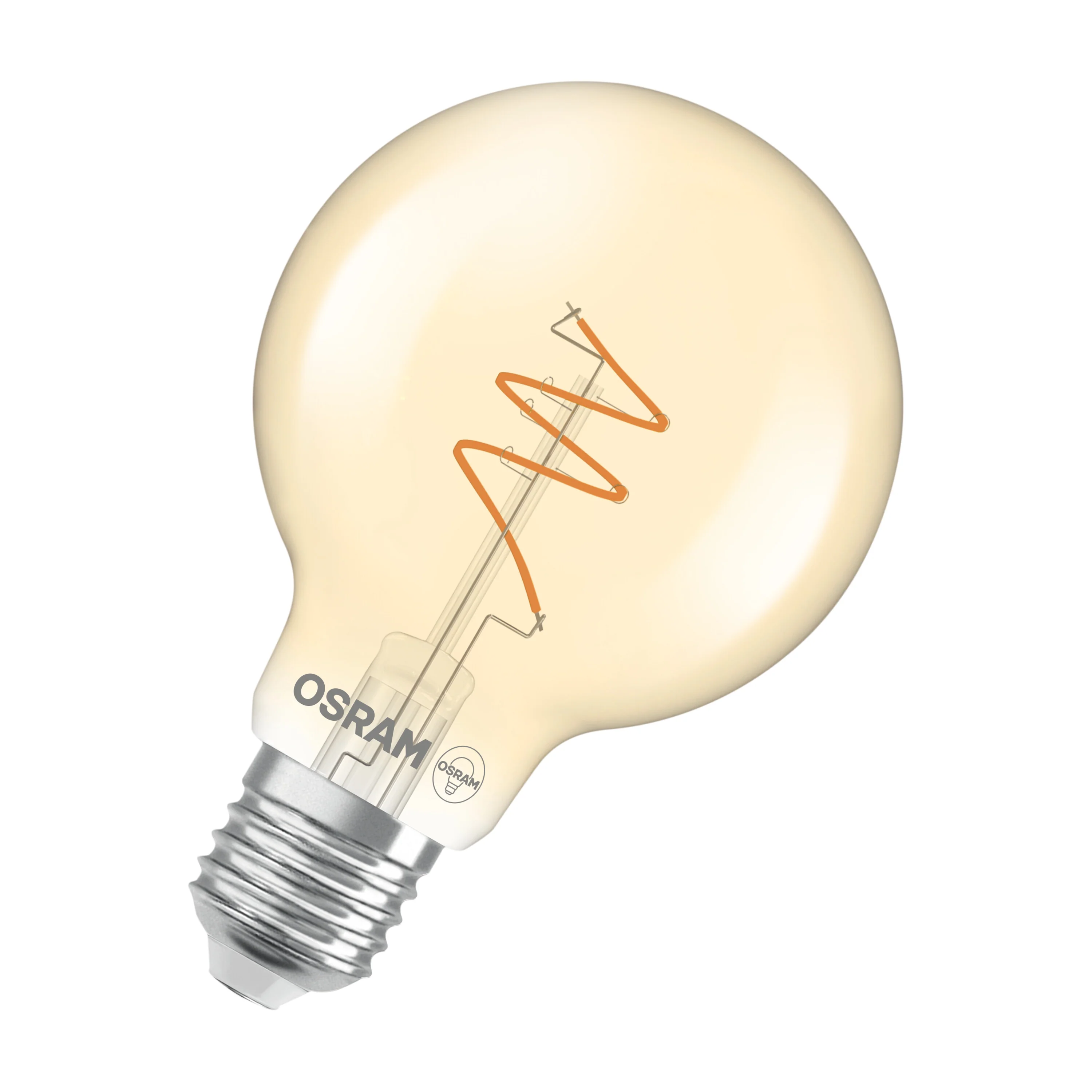 Żarówka LED OSRAM Vintage 1906 Globe 80 40 Spiral Filament DIM 4.9W 922 Gold E27 - Image 7