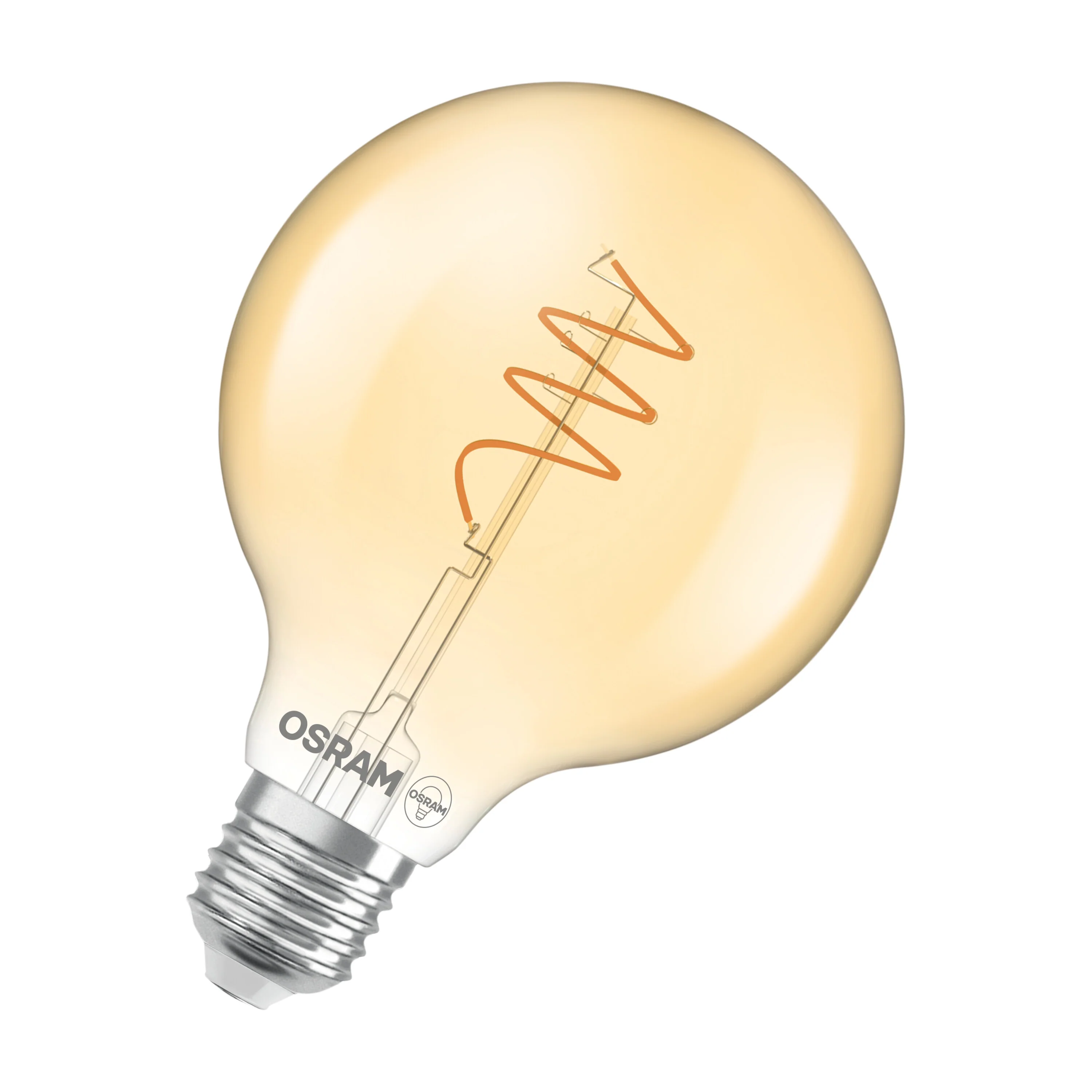 Żarówka LED OSRAM Vintage 1906 Globe 95 40 Spiral Filament 3.4W 827 Gold E27 - Image 7