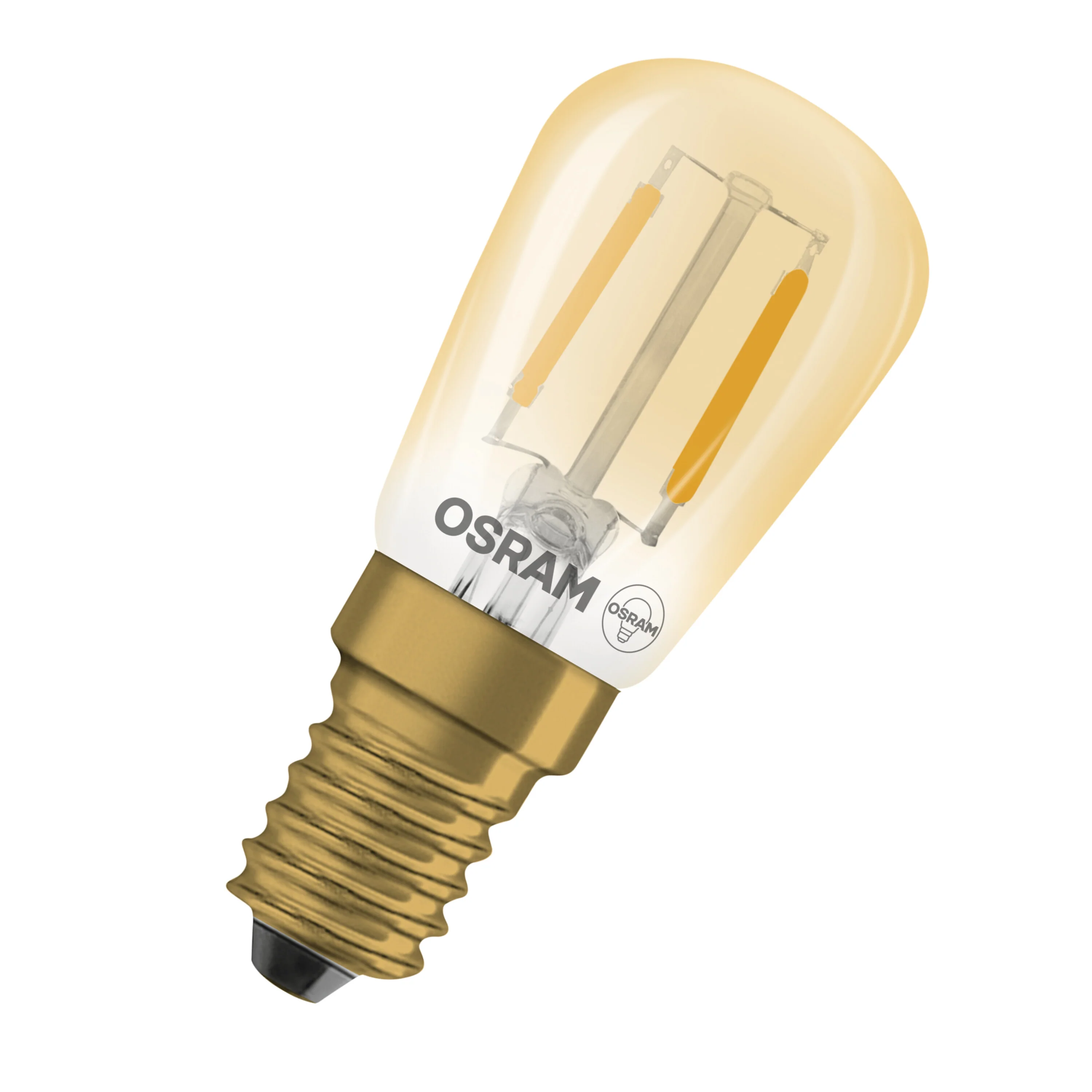 Żarówka LED OSRAM Vintage 1906 LED T26 5 Filament 1.6W 824 Gold E14 - Image 6