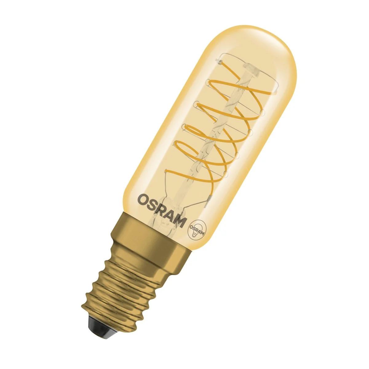 Żarówka LED OSRAM Vintage 1906 T26 36 Spiral Filament DIM 4.8W 822 Gold E14 - Image 3